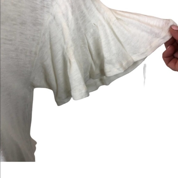 J.Crew Linen Flutter Sleeve Shirt - Picture 4 of 6